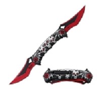 Dark Fantasy Blades - Twin Bladed Fantasy Knife - Red