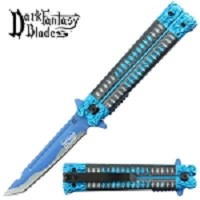 Dark Fantasy - Spring-Assisted Knife - Blue