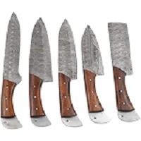 Handmade Damascus 5 piece Kitchen Chef Knife Set