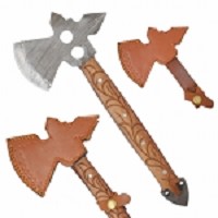 Old Ram - Handmade Real Damascus Steel Throwing Axe