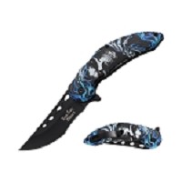 Dark Side Blades Fantasy Spring-Assisted Knife - Blue