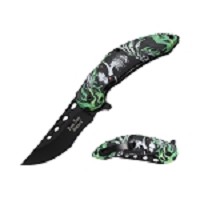 Dark Side Blades Fantasy Spring-Assisted Knife - Green