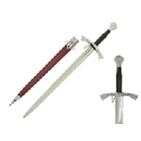 43 Inch Full Tang Early 16th Century German Tempered Steel Wallace Sword