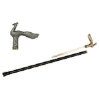 Decorative  Peacock Walking Cane Sword