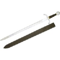 Handmade Royal Sentry Fantasy Sword with Leather-Wrapped Handle
