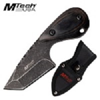 Mtech Full Tang Fixed Blade Knife Small Hunting Knife Black Pakkawood