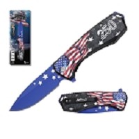 USA 250th Anniversary American Flag Spring Assist Knife