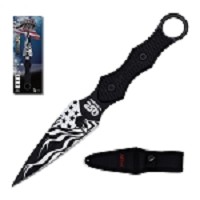 Full Tang Spear Point Blade Black Dagger - USA 250th Anniversary Knife