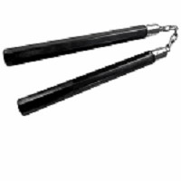 12.5 Inch Traditional Black Wooden Nunchaku