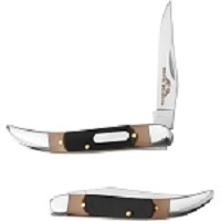 3.5 Inch Closed Tooth-Pick Folding Collector's Knife Slim Sleek Design - Brown