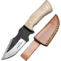 8 Inch Fixed Blade Full Tang Hunting Knife High Carbon Steel - Ivory