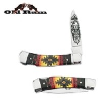 Lock Back Manual Folding Knife Acrylic Handle