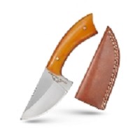 6 Inch Handmade Fixed Blade Skinner Knife - Acrylic Handle