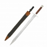 39 Inch Elite Ranger Sword Polished Stainless Steel Blade with Hardwood Handle