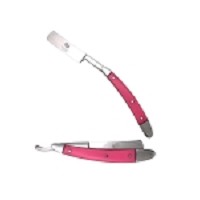 Wild Turkey Folding Straight Razor - Pink Pearl Handle