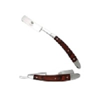 Wild Turkey Folding Straight Razor - Brown Wood Handle