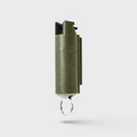 Moss Green Hard Case Personal Defense Quick Action Pepper Gel With Belt Clip, Keychain