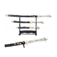 3rd Gen Highlander Connor MacLeod Katana Sword 3 Pcs Sword Set Black