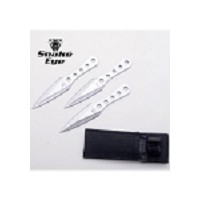 3 Piece Satin Stainless Steel Throwing Knives - 6