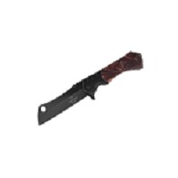 Spring-Assisted Heavy Duty Razor Knife - Black Brown Handle