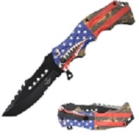Shark Bomb Fighter - Heavy Duty Spring-Assist - Tanto Blade