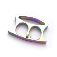 Two Finder Hole Knuckles Rainbow Finish