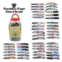 48-Piece Counter Display Jar Spring Assist Pocket Knives 4.5 Inch Closed 
