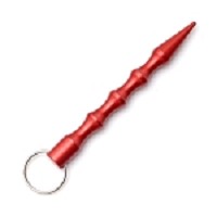 Self Defense 5 Inch Kubotan Keychain - Red
