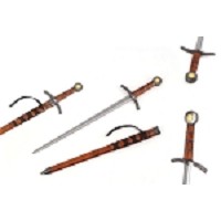 23 Inch Earthen Knight Mini Medieval Sword Brown