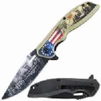 1776 Declaration of Independence Patriotic Spring Assisted Folding Pocket Knife