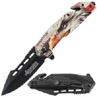 250th Anniversary America Patriotic Rescue Folder Spring Assist Knife 