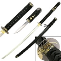 Classic Samurai Katana with Hidden Tanto Dagger