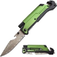 8.5 Inch 6-in-1 Multi-Tool Pocket Knife LED and Fire Starter