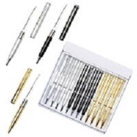 12 Pcs Pen Letter Opener Knives Black, Gold and Silver Colors
