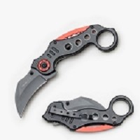 7 Inch Karambit - Spring-Assisted Knife - Black