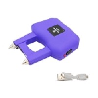 Purple Mini Rechargeable Jogger Self Defense Stun Gun