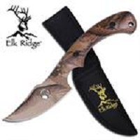 Full Tang Green Camo Skinner - Skinning Knife With Sheath