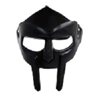MF Doom Rapper Madvillain Gladiator Mask - Black