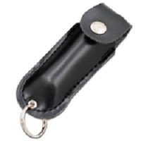Pepper Spray With Key Chain Carrying Pouch - Black
