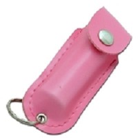 Pepper Spray With Key Chain Carrying Pouch - Pink