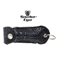 Pepper Spray With Key Chain Carrying - Black Faux Alligator