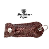 Pepper Spray With Key Chain Carrying - Brown Faux Alligator