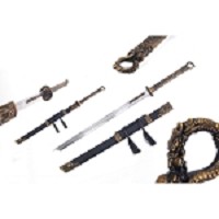 42.5 Inch Handmade Ornate Dragon Head Chinese Sword
