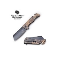 Wild Turkey Handmade Handmade Ball Folding Knife - Camo