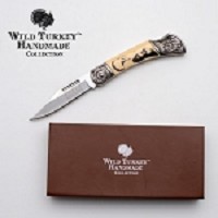 7.25 Inch Scrimshaw Lock Back Folding Knife - Eagle