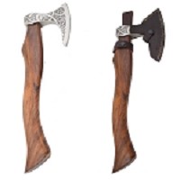 Custom Handmade Design Printed Viking Axe 16 Inch