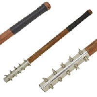Brand Wicked Spike Mace Silver 29 Inch Overall