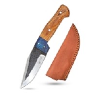 Wild Turkey Handmade - Fixed Blade Knife - Two Tone Color Wood Handle