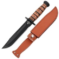 Snake Eye - Military Fixed Blade Knife - Black