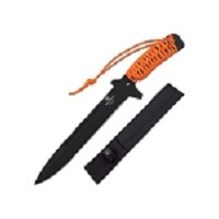 Fixed Blade Fixed Blade Knife - Orange cord Wrapped Handle